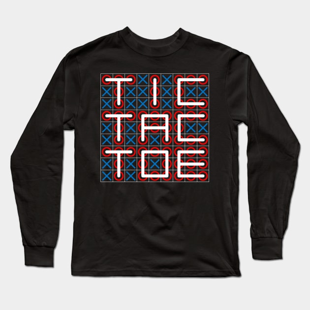 Tic Tac Toe On Tic Tac Toe Long Sleeve T-Shirt by inotyler